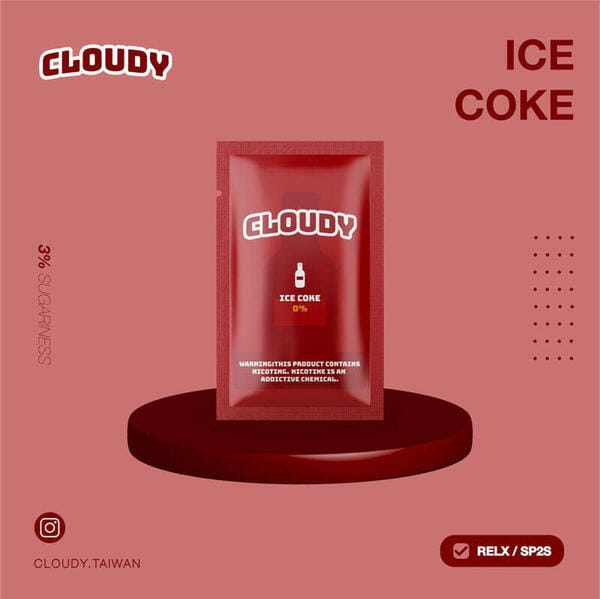 2b851ef0c16e117691aeb8ee2fa63e46 【拋棄式】CLOUDY 克勞迪 系列 煙彈 (一入裝) 3% 通用RELX/ILIA/LANA/SP2S