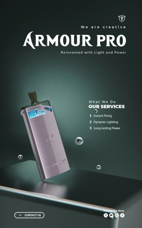 【小煙主機】SAMURAI ARMOUR PRO 30W 將軍 PRO 發光主機 大電量1500mAh 3ML油倉 可調瓦 可調進氣 附防塵蓋