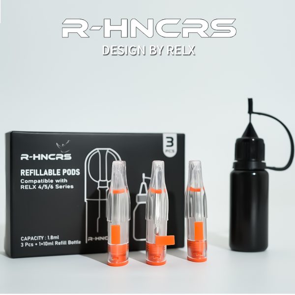 【拋棄式】R-HNCRS犀牛 空倉（一盒3入）附10ml小空瓶 通用悅克RELX4代/5代/6代 主機