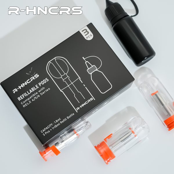 【拋棄式】R-HNCRS犀牛 空倉（一盒3入）附10ml小空瓶 通用悅克RELX4代/5代/6代 主機